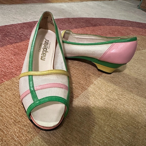1980’s Vintage Pastel Shoes Size 5.5 - Picture 6 of 7